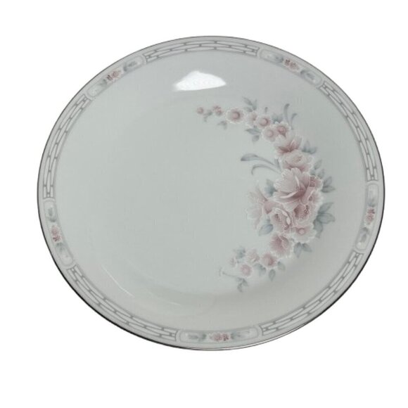 Noritake Carthage Japanese Set of 4 Vintage Dinner Plates 3330  Geometric Floral - Picture 1 of 3